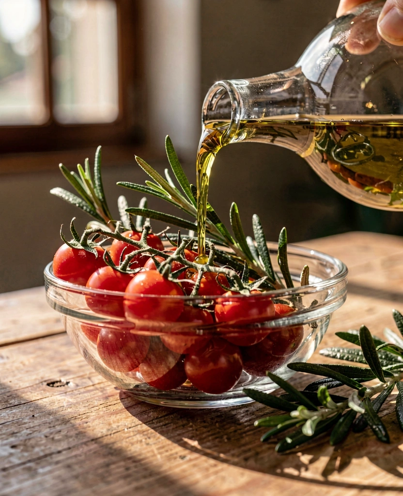 Ingredientes mediterráneos frescos