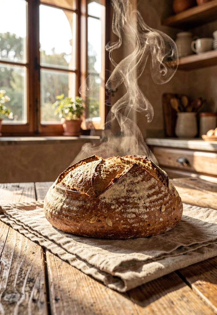 Pan de masa madre integral