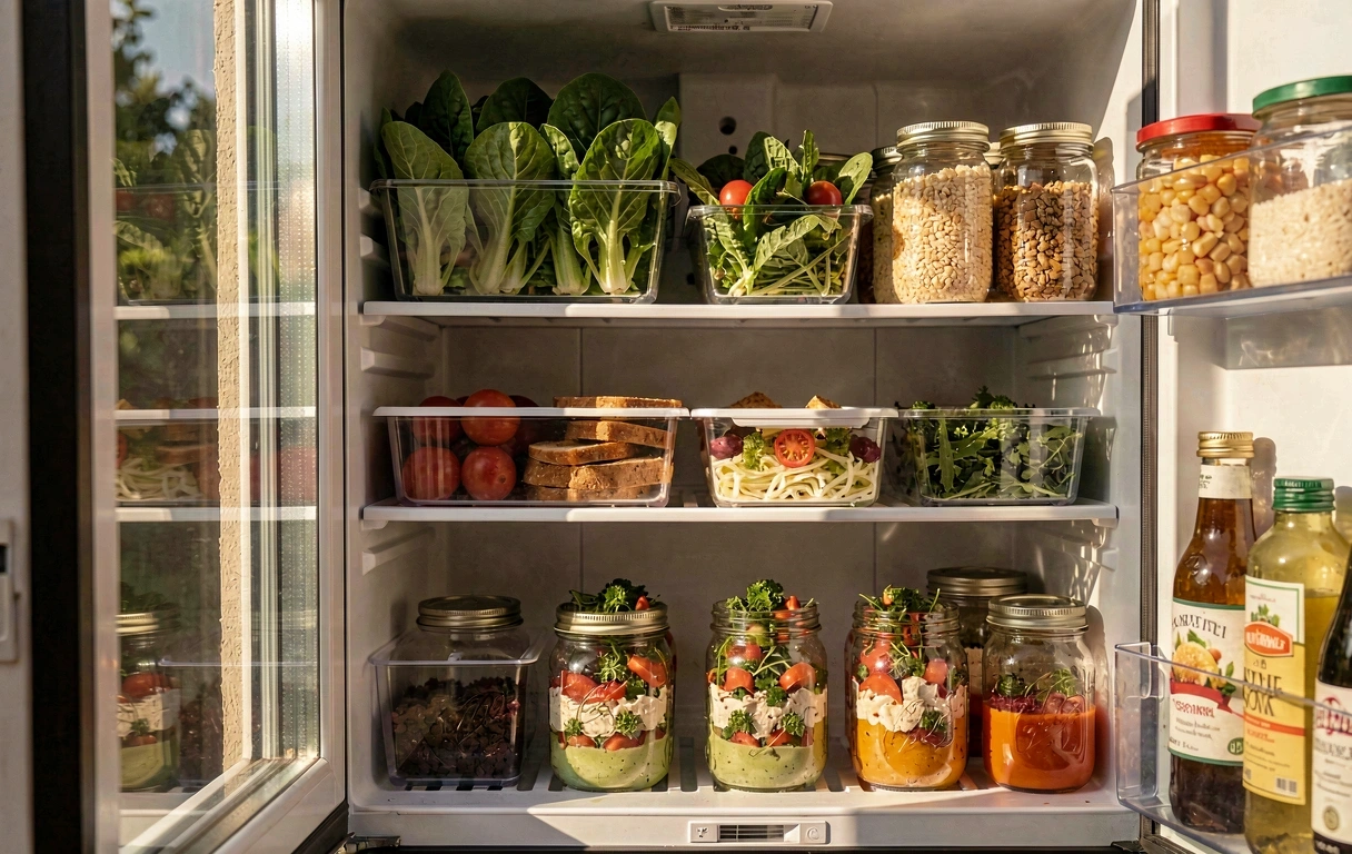 Organización visual de la nevera